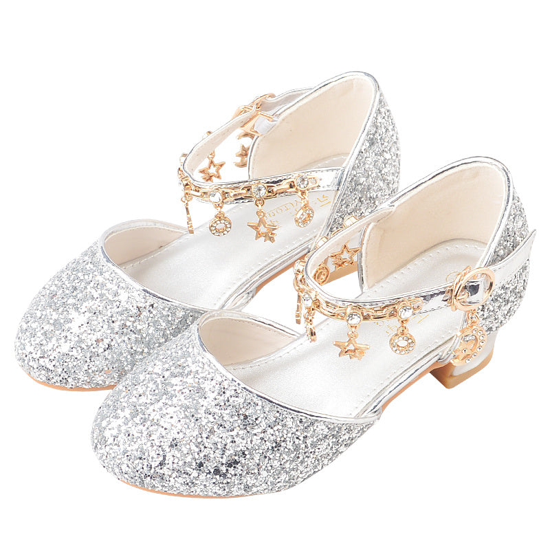 Sequin Buckle Shoes