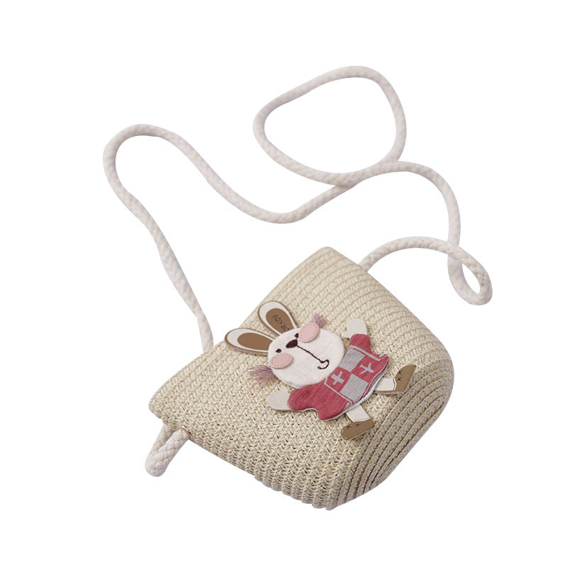 Two-Piece Straw Hat & Bag