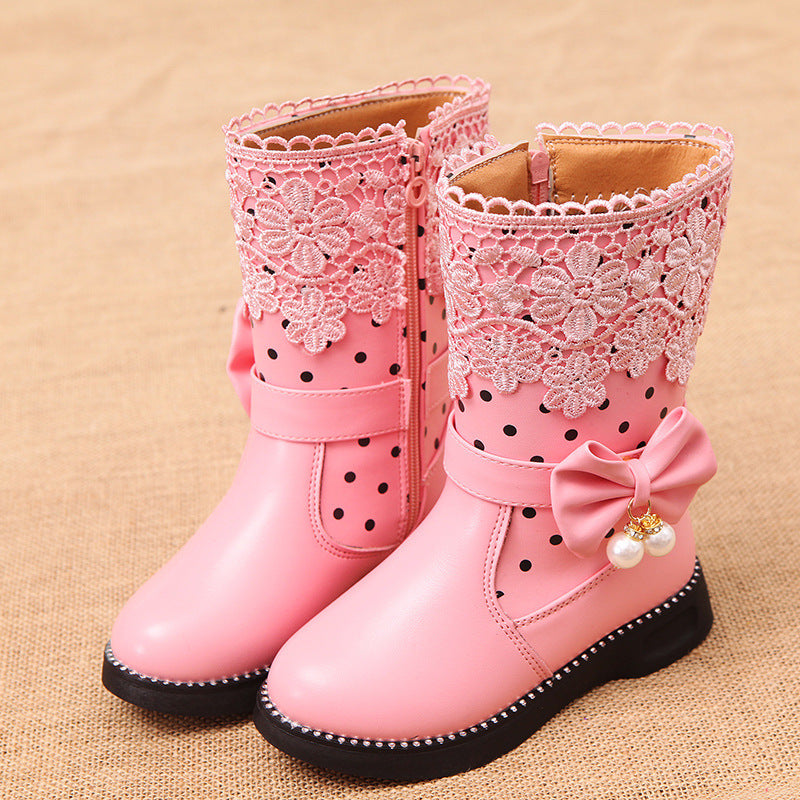 Bowknot Pendant Boots