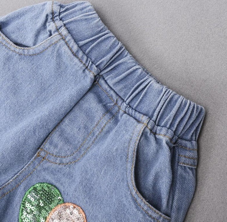 T-Shirt -Jeans-Band Set