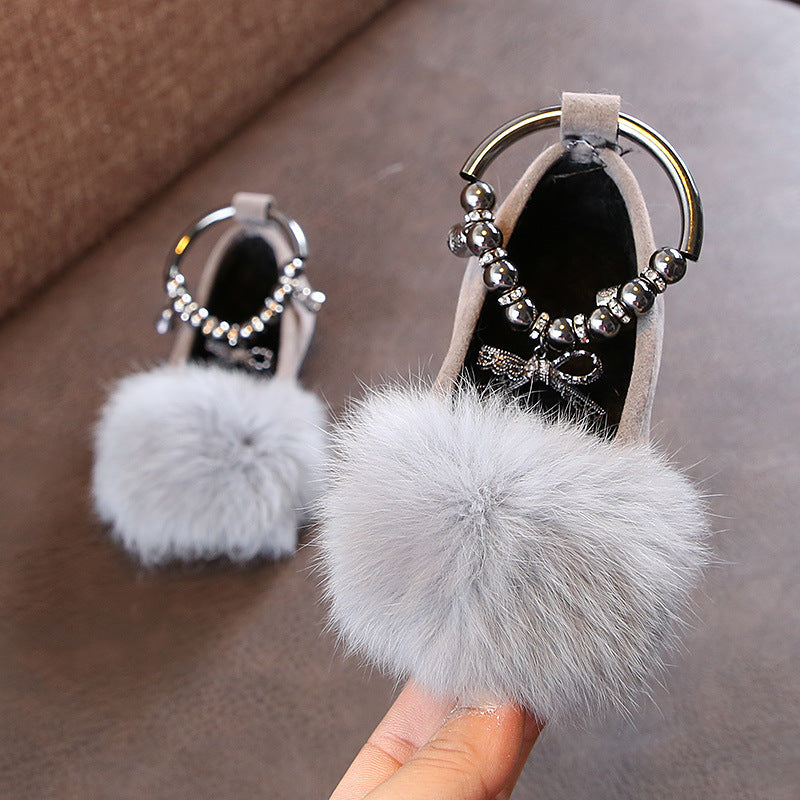 Bow & Fur Princess Shoes