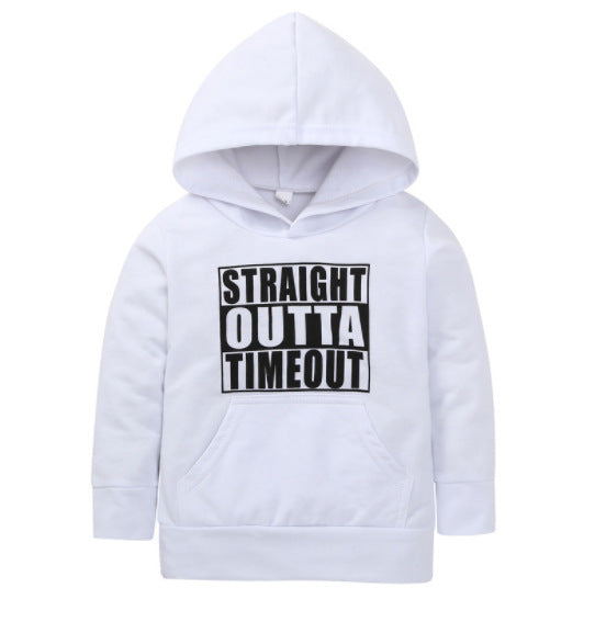 Hooded Sweater Letter Top