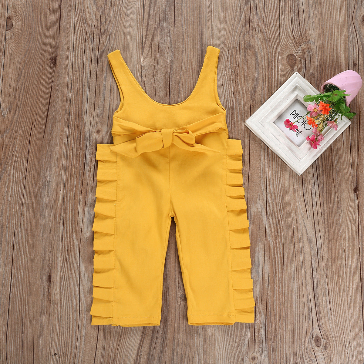 Yellow Cotton Overalls
