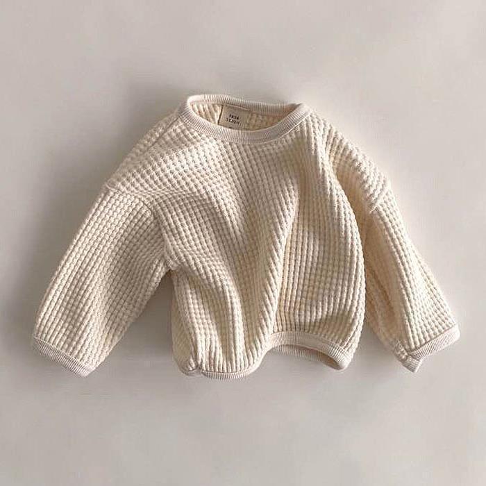 Waffle Loose Pullover