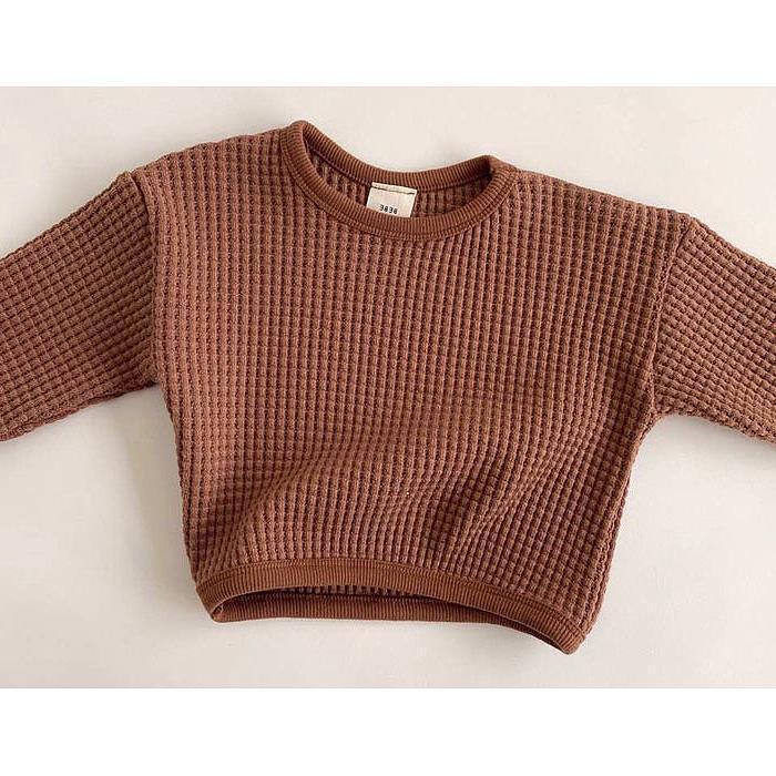 Waffle Loose Pullover