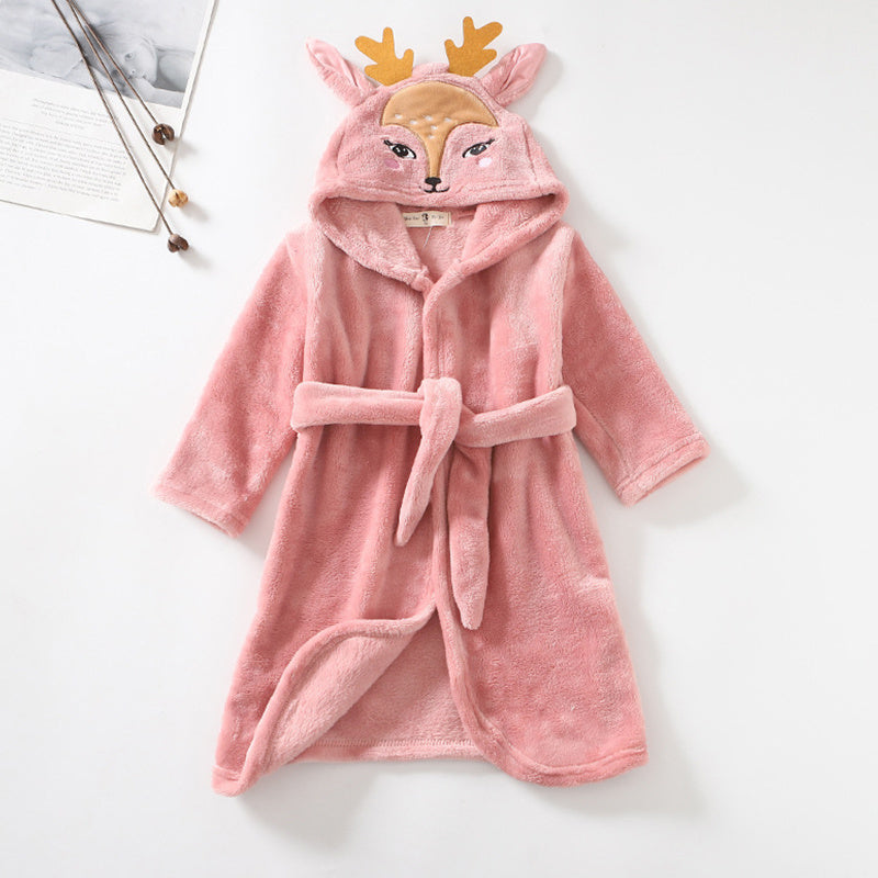 Cartoon Hooded Bathrobe