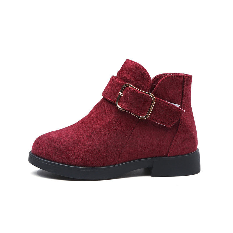 Suede leather boots