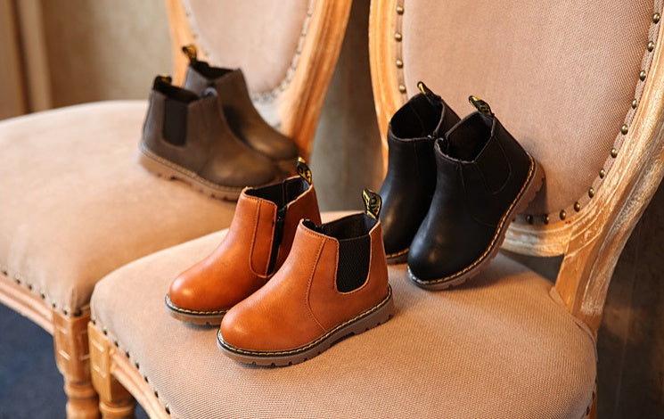 Leather boots