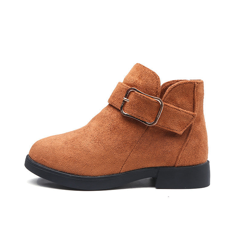 Suede leather boots