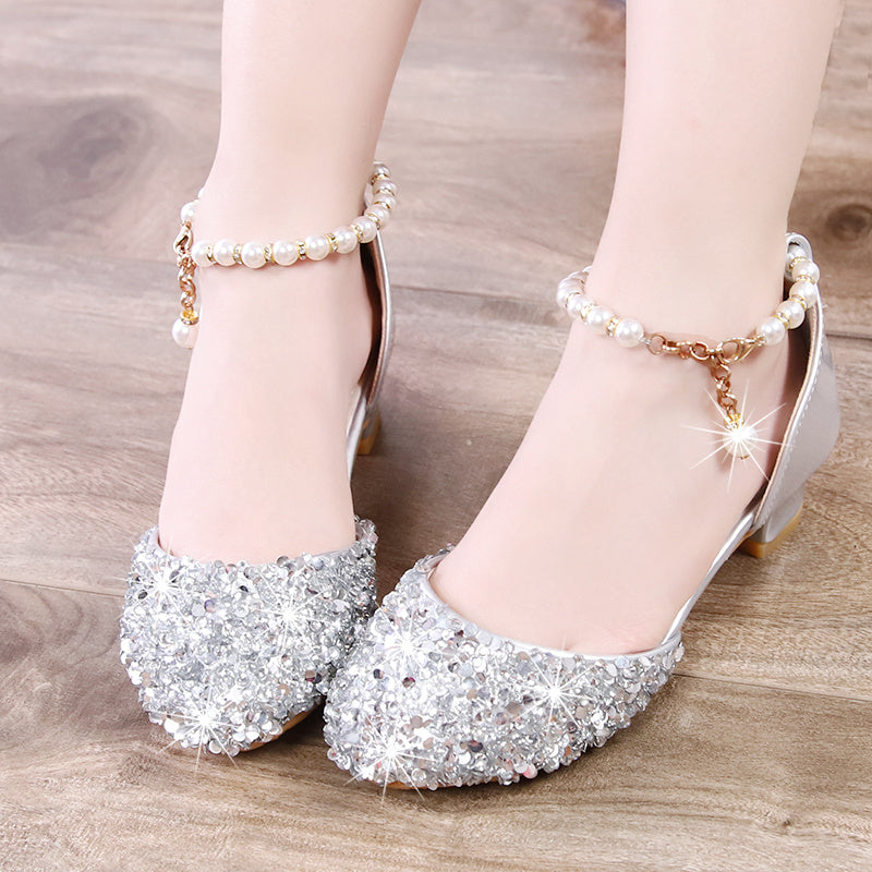 Sequin Buckle Shoes