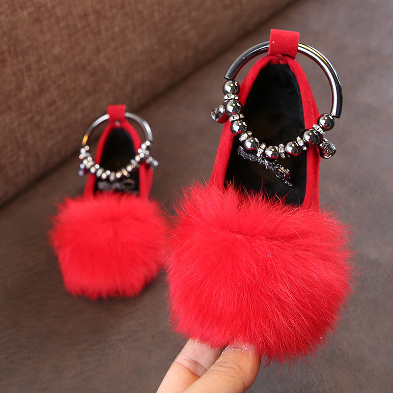 Bow & Fur Princess Shoes