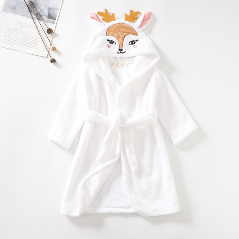Cartoon Hooded Bathrobe