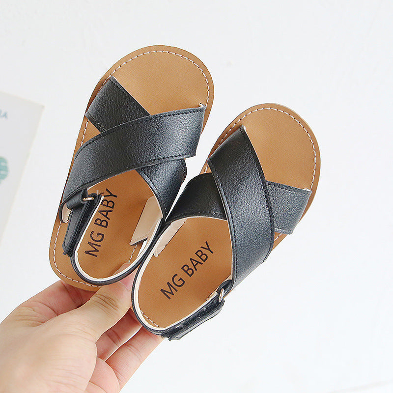 Cross slip sandals