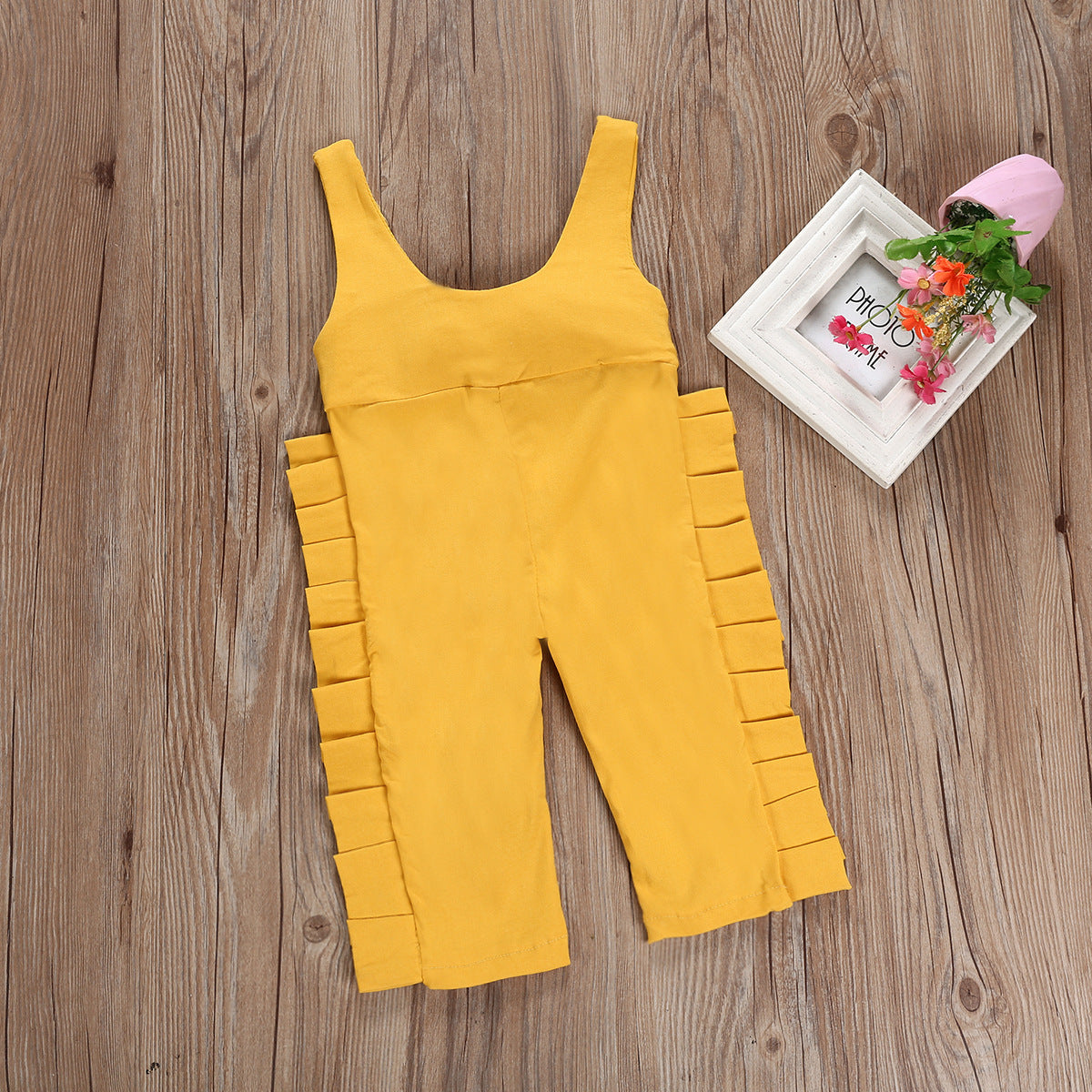 Yellow Cotton Overalls