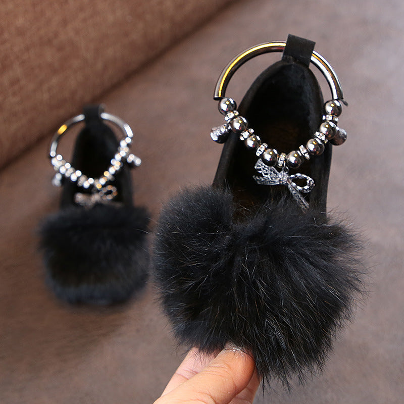 Bow & Fur Princess Shoes