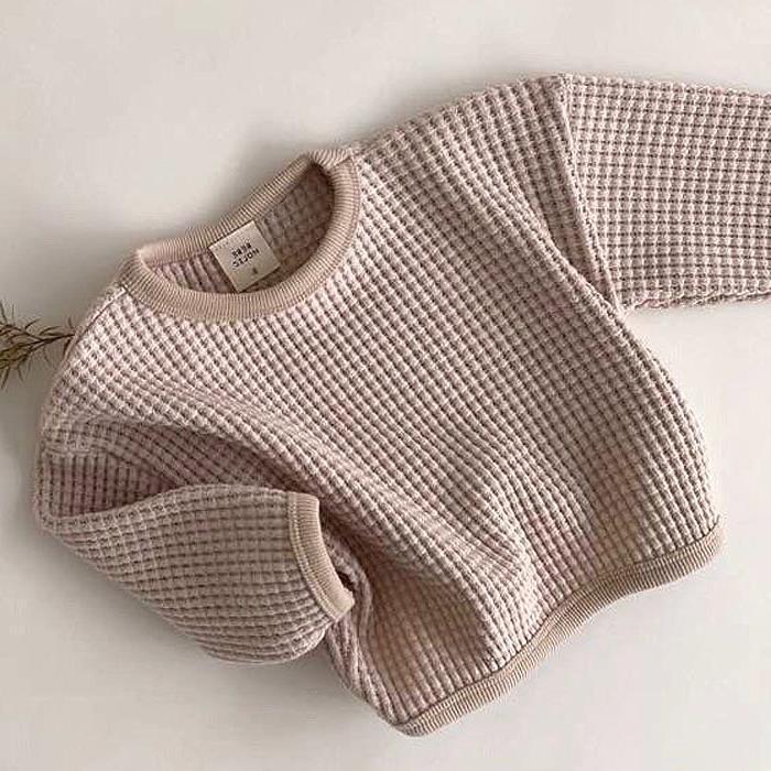 Waffle Loose Pullover