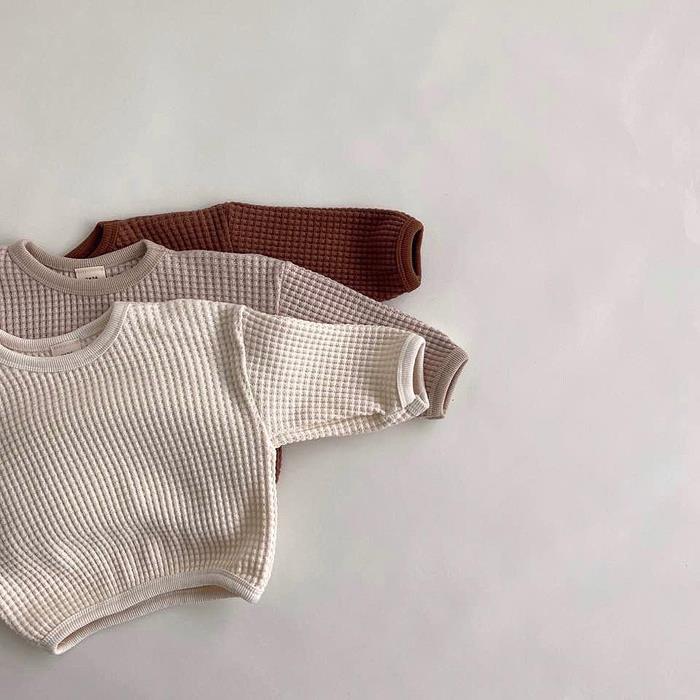 Waffle Loose Pullover