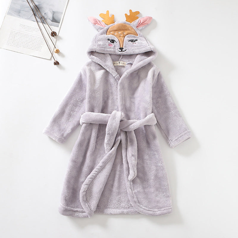 Cartoon Hooded Bathrobe
