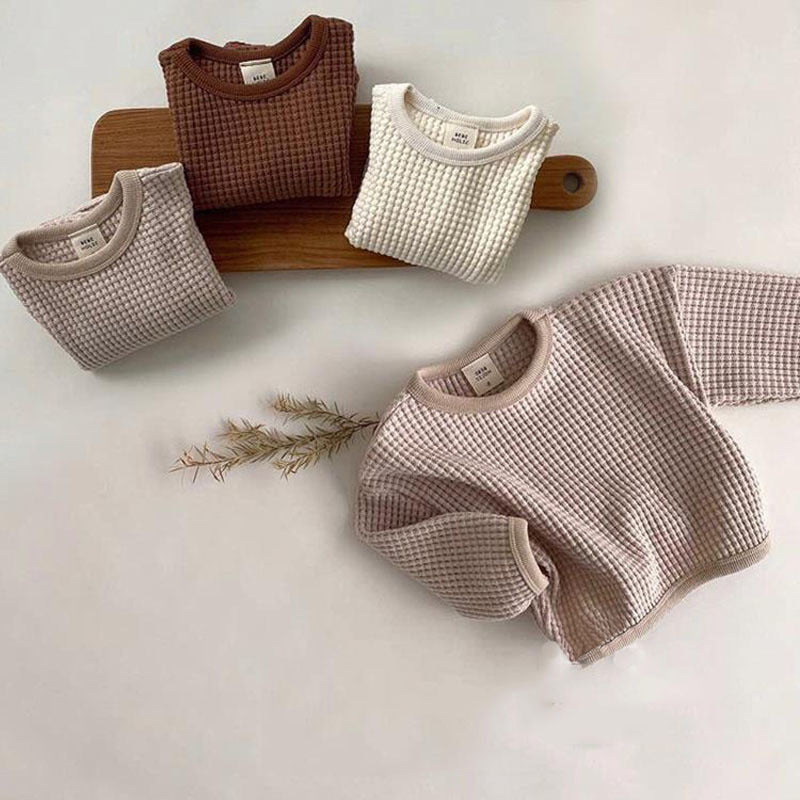 Waffle Loose Pullover