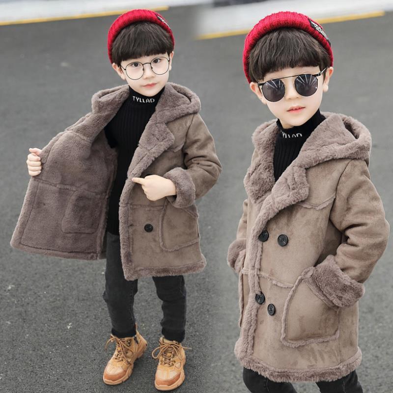 Suede Padded Trench Coat