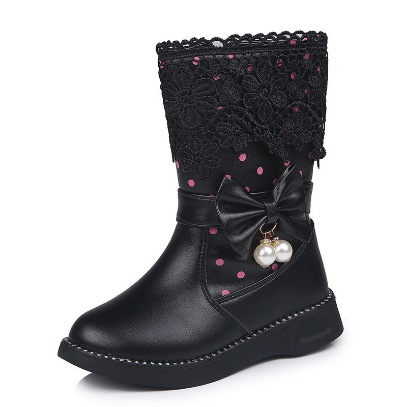 Bowknot Pendant Boots