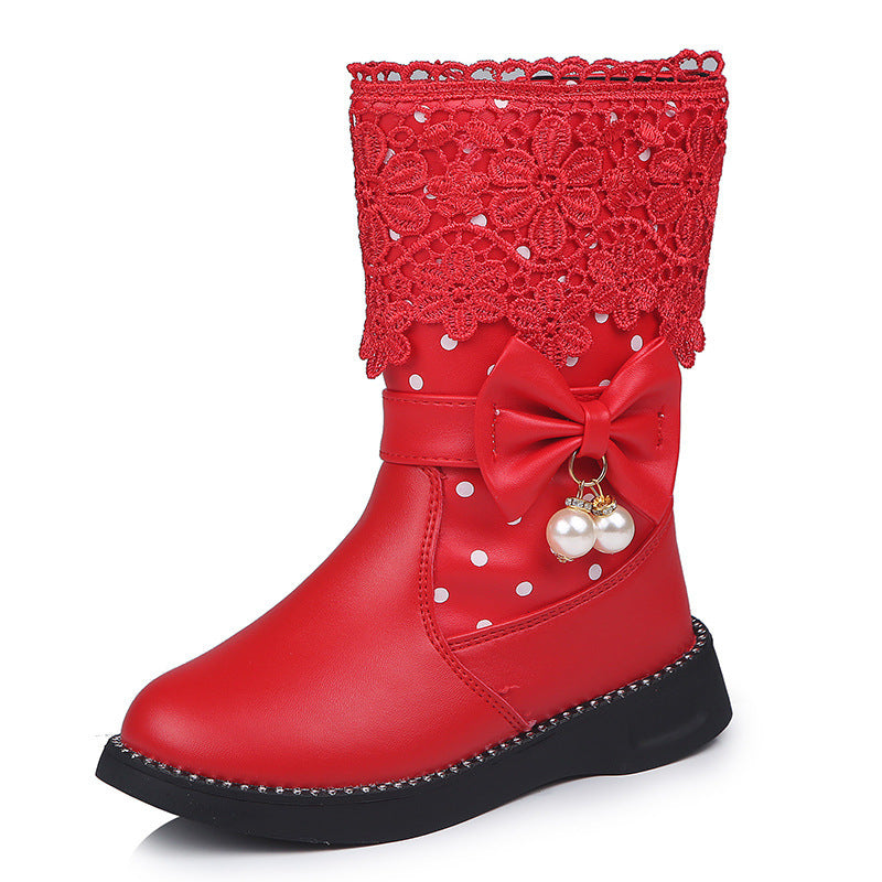 Bowknot Pendant Boots