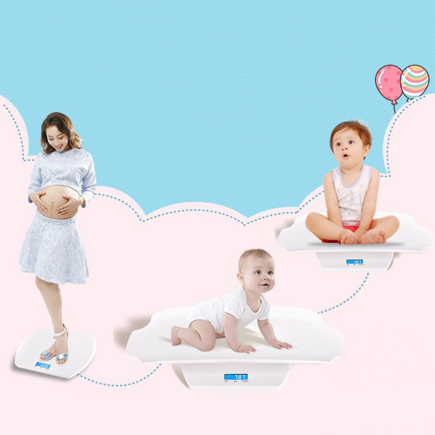 Momy & Baby Electronic Weight Scale