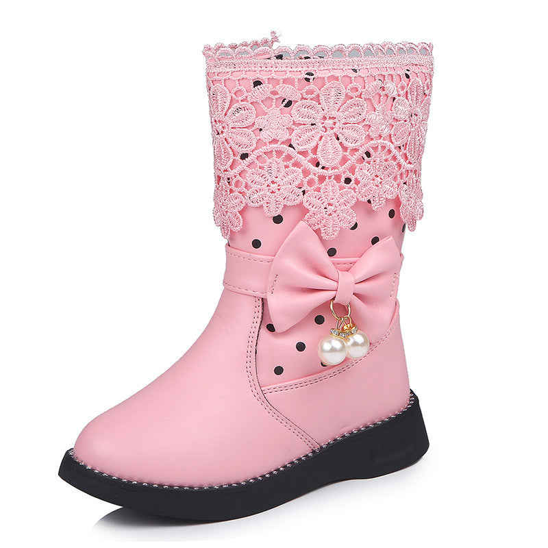 Bowknot Pendant Boots