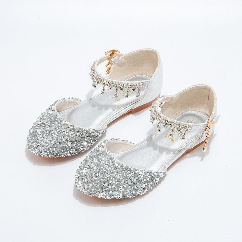Sequin Buckle Shoes
