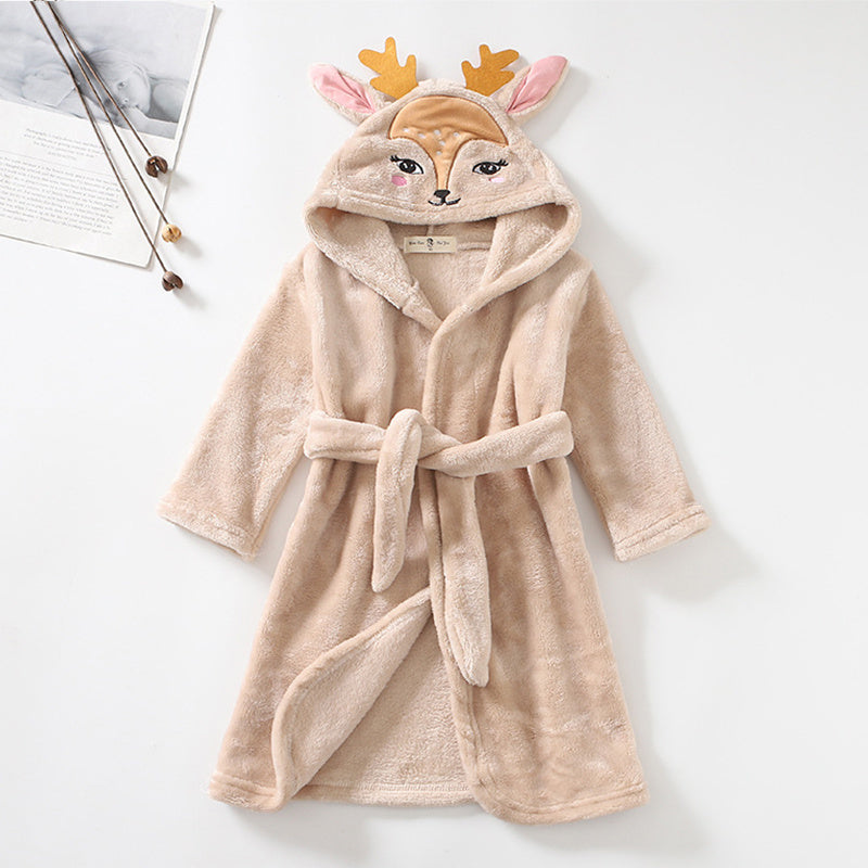 Cartoon Hooded Bathrobe