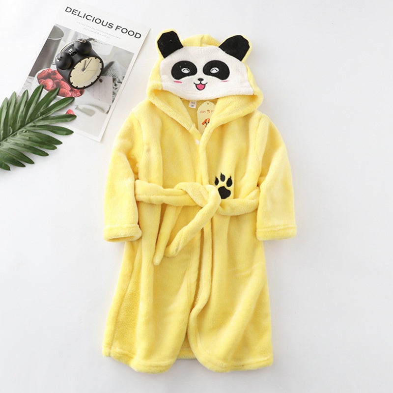 Cartoon Hooded Bathrobe