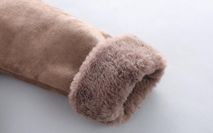 Suede Padded Trench Coat