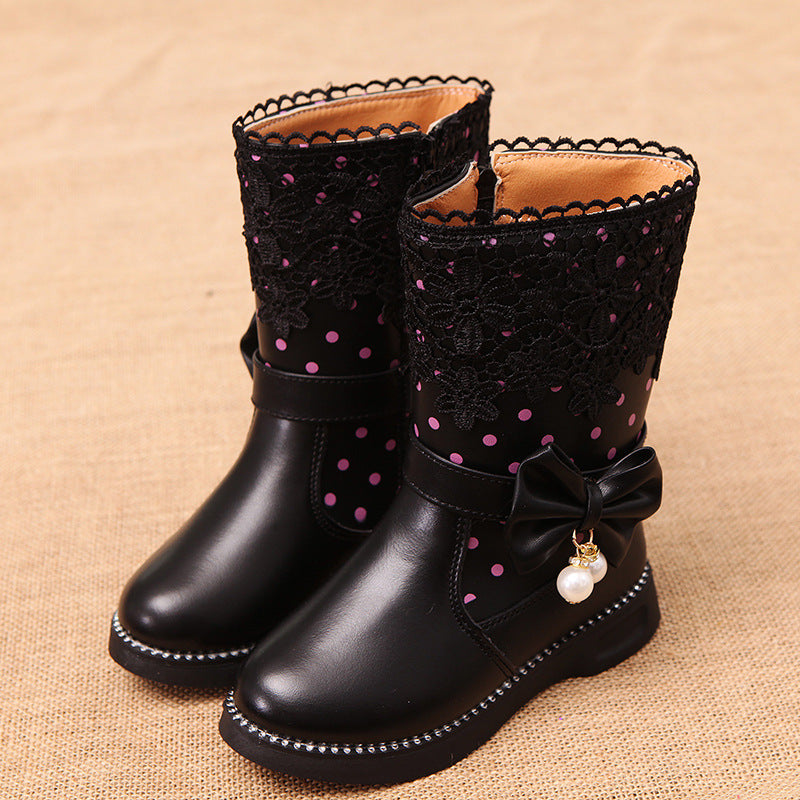 Bowknot Pendant Boots