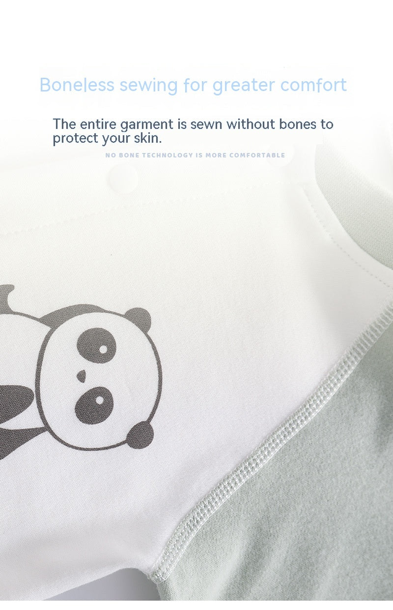 Newborn Clothes Pure Cotton Boneless Baby Jumpsuit Four Seasons Bandage