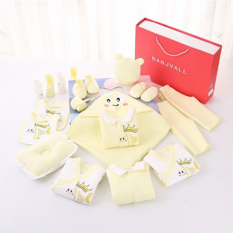 Newborn Cotton Products For Autumn And Winter Gift Set