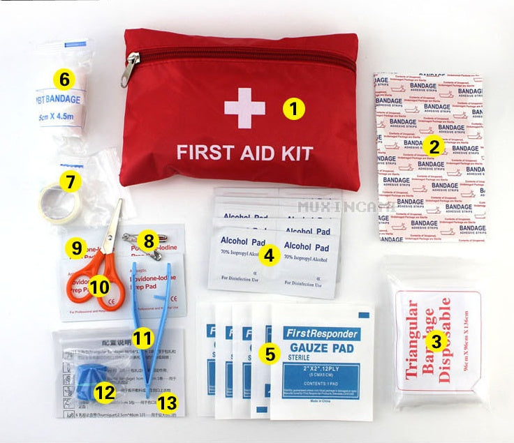 Outdoor first aid kit