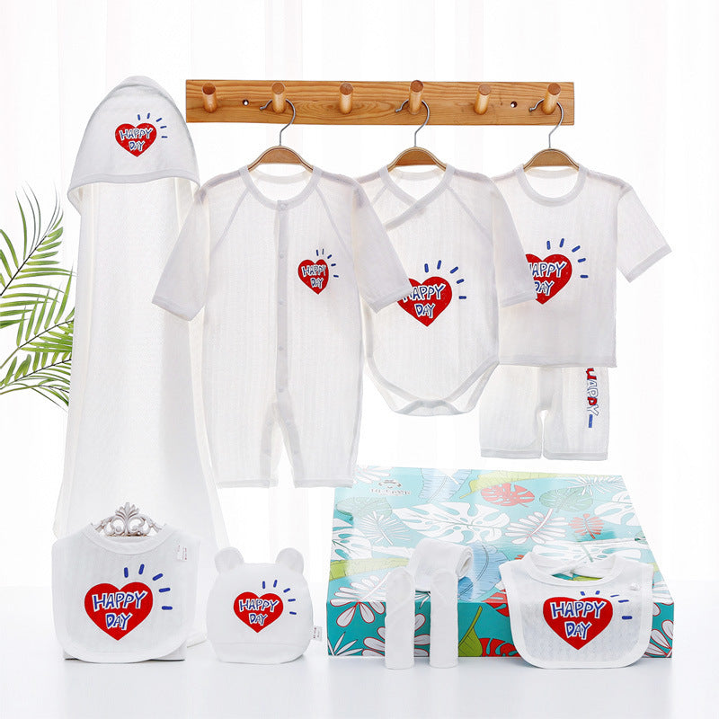 Summer Thin Newborn Clothes Baby Gift Set