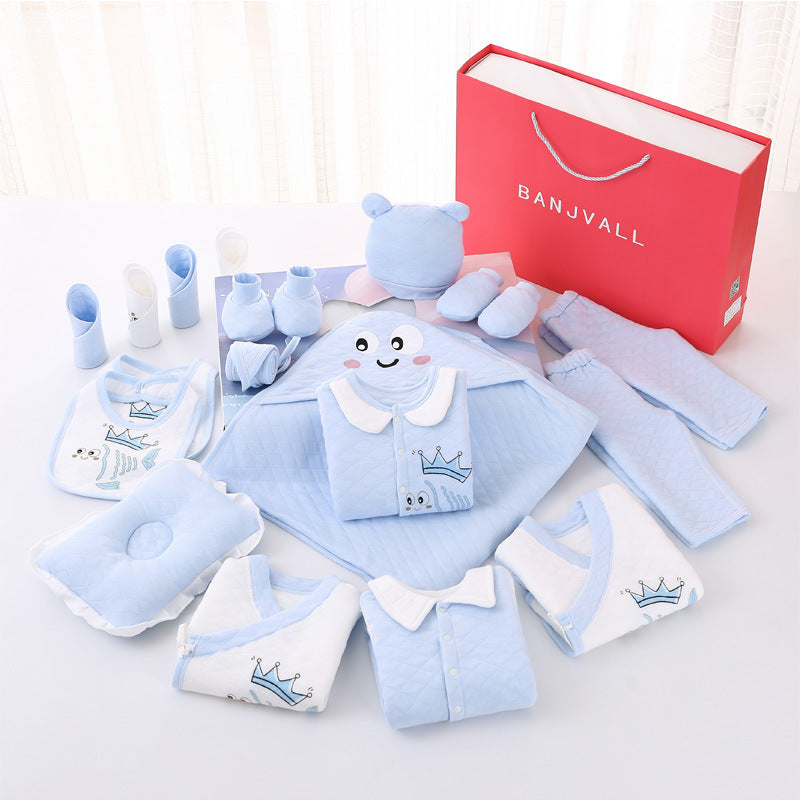 Newborn Cotton Products For Autumn And Winter Gift Set